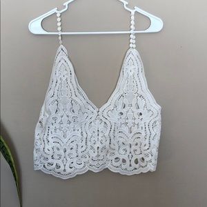 Crochet lace top